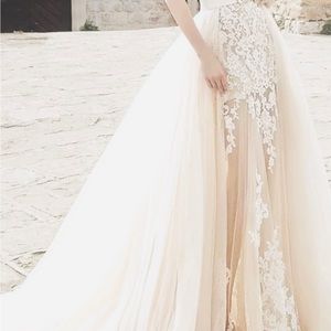 NEW Ivory Tulle Overskirt